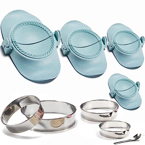 Empanada Maker Press, 6" Large Dumpling Maker Set (6"/4"/3"/2.6") - color: Blue, size: 6"+4"+3“+2.6”