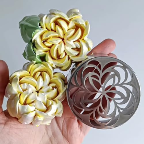 1 Piece Stainless Steel Extra Large Spiral Swirl Flowers Icing Tip