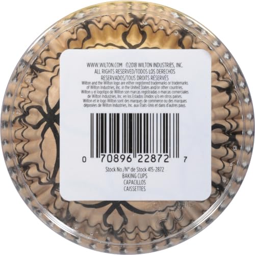 Wilton Elegance Standard Cupcake Baking Cups, 150-Count - color: Metallic