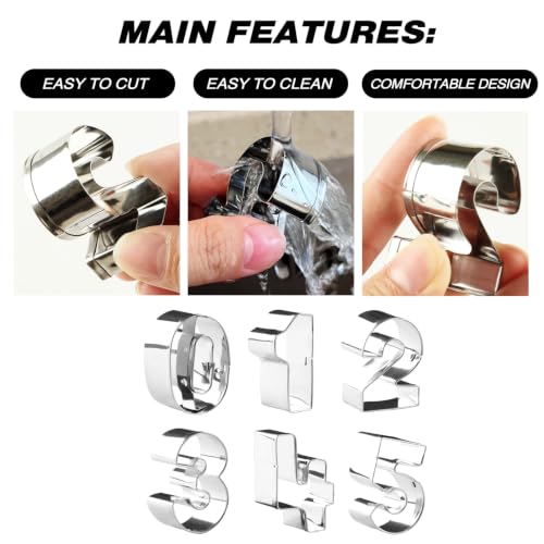 1.7-Inch Number Cookie Cutters, Cake Decorating Number Cutters (9PCS/ Set)