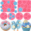 6 Pcs Snowflake Silicone Mold, 3D Christmas Snowflake Fondant Molds - color: Snowflake