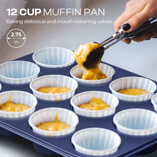 Baking Pans Set 8-Piece Bakeware Sets, Baking Sets for Cooking Oven Pan Set - size: 8PCS