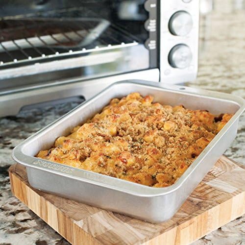 Nordic Ware Naturals Compact Rectangular Pan - Natural Uncoated Aluminum, Toaster Oven and Broiler Safe - size: Compact Rectangular Pan