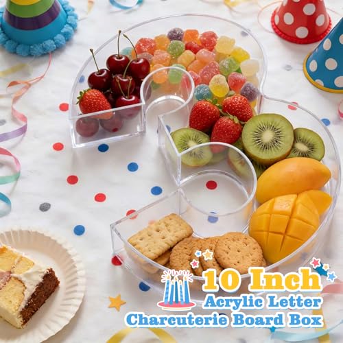 Ledido Reusable 10'' Fillable Acrylic Charcuterie Board Box Number 3 - color: Number 3