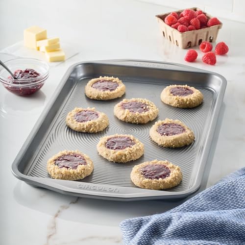 Circulon Total Bakeware Nonstick Cookie Baking Sheet, 10" x 15", Dark Gray - size: 10" x 15"