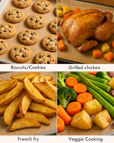 YQL 9x13 Inch Parchment Paper Sheets, 150PCS Disposable Air Fryer Liners - size: 9x13 Inch