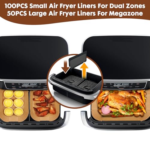 Air Fryer Liners Disposable Airfryer Liners Parchment Paper 150Pcs - color: 150Pcs（L*50pcs+S*100pcs)