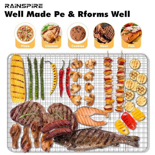 Cooling Racks for Cooking and Baking True 304 Stainless Steel 10"x15" 1Pcs - size: 10"x15"