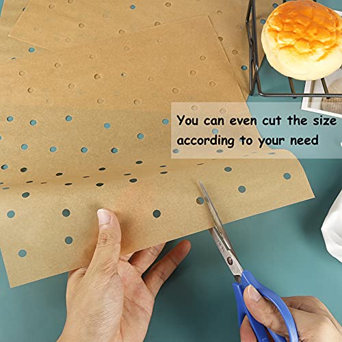 BYKITCHEN 11x12 Inch Air Fryer Oven Liners, Airfryer Parchment Paper - size: 11x12inch