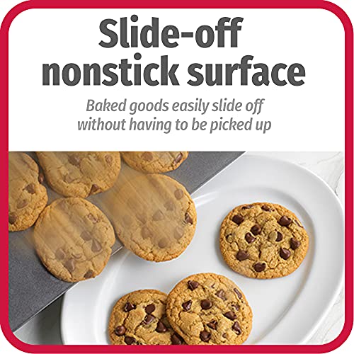 GoodCook AirPerfect Insulated Cookie Sheets Set of 2 Nonstick Carbon Steel Construction Pans for No-Burn Baking with Ergonomic Grip, 16 x 14-Inch, Gray - color: Gray, size: 16 x 14-Inch