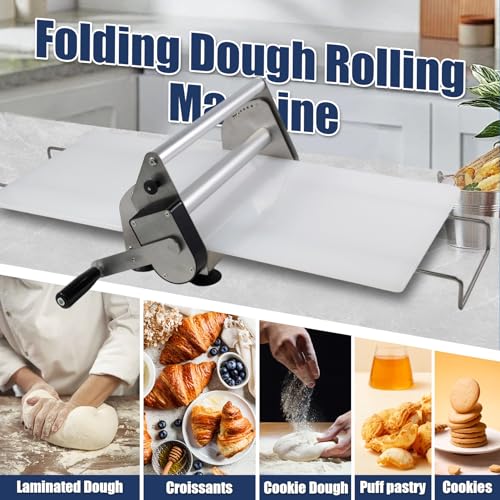 Manual Folding Dough Sheeter，12in Dough Sheeter - size: 12B