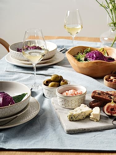 LE TAUCI Ramekins 4 oz Oven Safe for Creme Brulee, Charcuterie Boards Bowls for Souffle, Small Sauce Bowl, Ceramic Baking Dishes - 3.8 inch, Set of 4, Arctic White - size: 4 oz