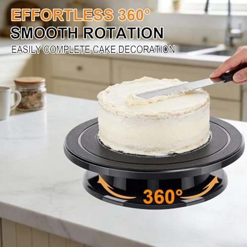 11 Inch Cake Turntable, Cake Decorating Turntable, Cake Spinner Stand