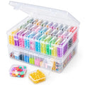 CGCG 2-Pack Small beads Organizer Box 8.8x6.7x2.4 Storage Case