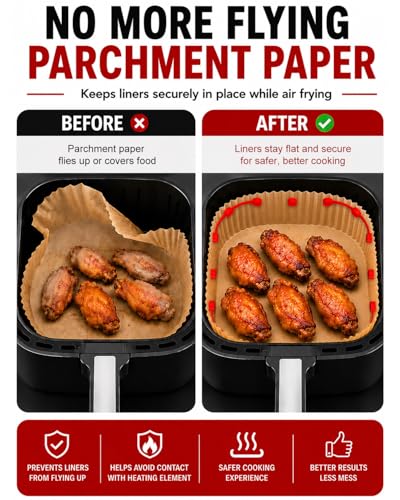Air Fryer Magnets for Parchment Paper, Silicone Clips, 13 Pack - color: 2025 Red 2