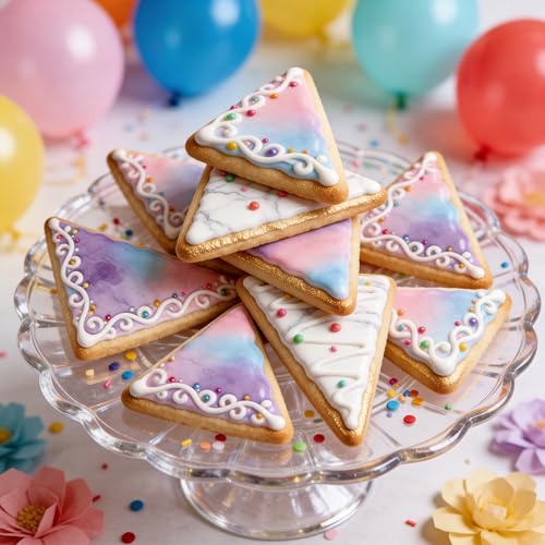 ZADE Triangle Cookie Cutters Set, 7PCS Stainless Steel Kitchen Baking Tools - color: Triangle
