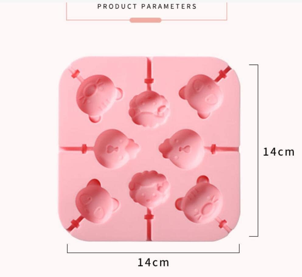 2pcs Dino Silicone Lollipop Mold For Kids,Hard Candy Sucker(2pcs Dino) - color: 2pcs Dino