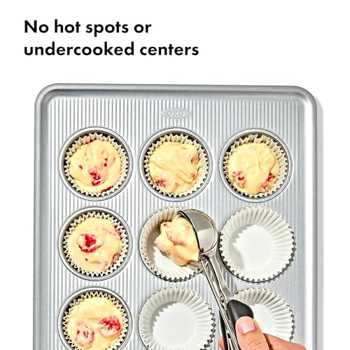 OXO Good Grips Non-Stick Pro Clear Coated Metal Bakeware 12 Cup Muffin Pan, Muffin Pan - style: 12 Cup Muffin