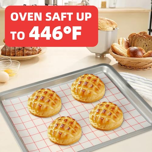 Silicone Baking Mat Roll 16IN*5FT Free Cutting, Non-Slip Pastry Mat, Non-Stick Reusable Air Fryer Liner, Oven Liners, Counter Mat, Freeze Dryer Mat, Easily Cut to Size Fit All Ovens Pans Tins Dishes - color: White Red Line, size: 60"L x 16"W