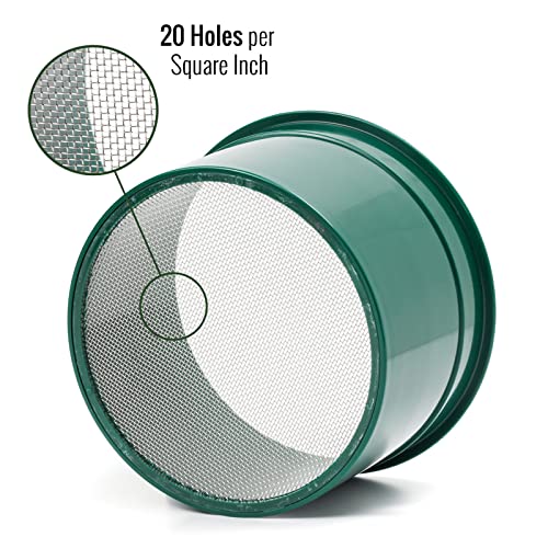 ASR Outdoor 20 Mesh Gold Panning Sifting Classifier Screen Mini 6 Inch - size: 20 Holes per Square Inch