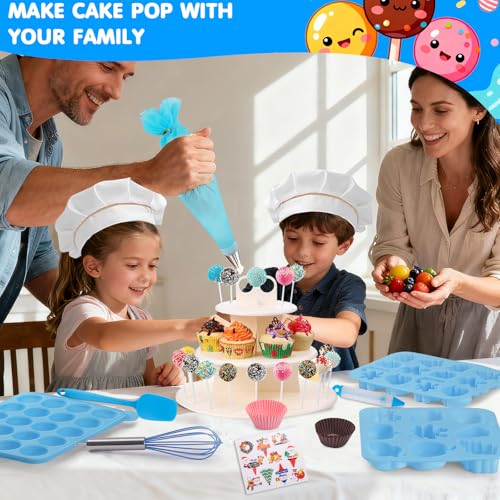 Cake Pop Kit Supplies with Halloween Christmas Cake Pop Mold Set
