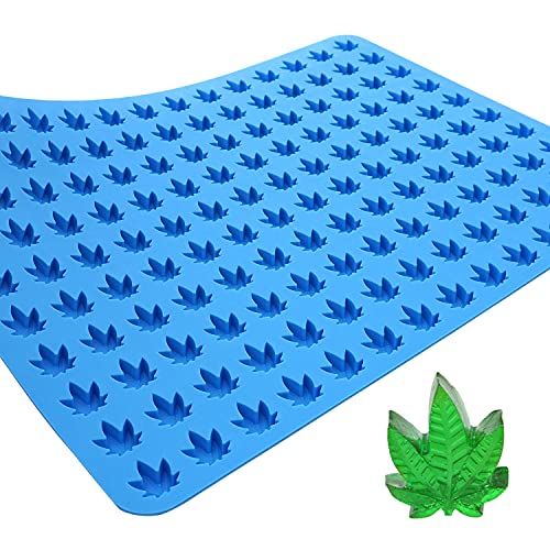 Marijuana Leaf Silicone Candy Mold - Half Sheet - size: Leaf