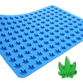 Marijuana Leaf Silicone Candy Mold - Half Sheet - size: Leaf