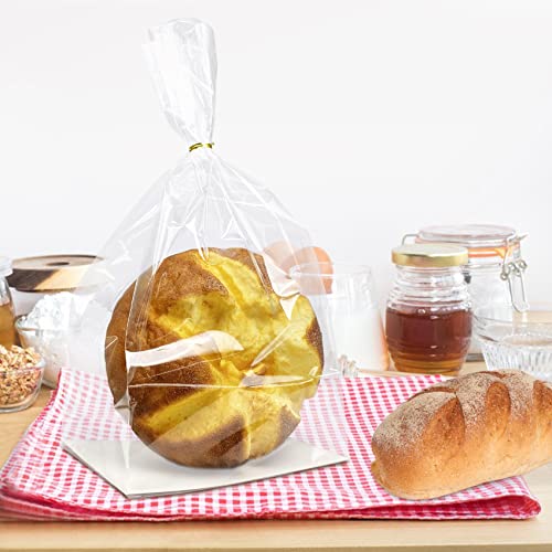Morepack Gusseted Flat Bottom Cellophane Bags 6x4x13 Inch 50Pcs - color: 6x4x13 Inches
