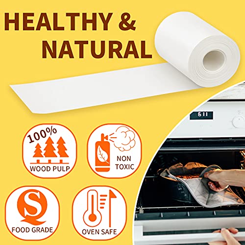 Baking Parchment Paper Side Liners - Baking Strips Roll for Round Cake Pans, Cheesecake Springform Pan, Non Stick Pan Lining Paper 3.15in x 164ft, Pre-cut Heat Resistant Kitchen Paper - size: 3.15in x 164ft