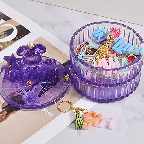 ZQYSIING Alphabet Resin Molds, Set of 2 Blessing Alphabet Keychain Molds - color: 2PCS Blessing Letter Molds
