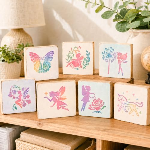 66 Pcs Small Stencils for Crafts Reusable 3 Inch Spring Genie Face Paint Stencils for Painting on Wood Walls Card Rock Canvas Fabric Scrapbook Journaling (3 inch Genie) - color: 66 Pcs Genie