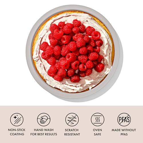 OXO Good Grips Non-Stick Pro Ceramic Coated Metal Bakeware – Biscuit, 9" Round Cake Pan (Pack of 6) - color: Biscuit, size: 9" Round Cake Pan (Pack of 6)