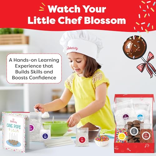 Baketivity Cake Pops Kids Baking Kit with Pre-Measured Ingredients - color: Delicious Cake Pops