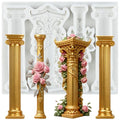 European Roman Column Silicone Mold Baroque Pillars Fondant Molds - color: Style C