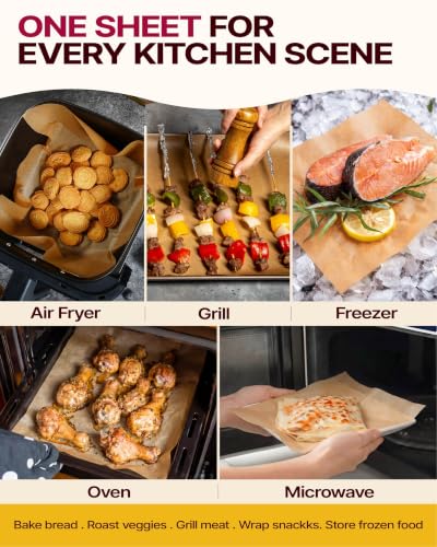 Katbite 12x16 Inch Parchment Paper Sheets 220PCS, Unbleached Non-Stick - size: 12x16 Inch 220 Pcs