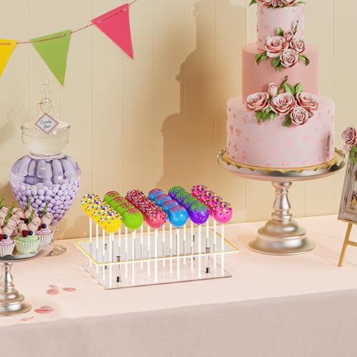 Lollipop Stand 24-Hole Clear Acrylic Cake Pop Holder