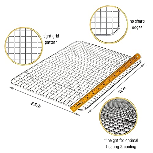 Kitchenatics Small Cooling Rack 8.5 x 12 In - Quarter Sheet Wire Rack - size: 8.5" x 12" Quarter Sheet (SMALL) - 1 PC