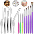 13 Pieces Kitchen Tweezers and Decorating Tools Set