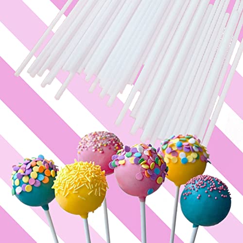 Lollipop Cake Pop Treat Bag Kit, Including 100Pcs Cake Pop Sticks, 100Pcs Parcel Bags, 100Pcs Twist Ties and 1 Cake Pop Mold, Cake Pop Maker Tools for Lollipops, Candies, Chocolates, Cookies - color: White