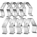 8 Pcs Meat Grill Thermometer Probe Holder Clip, 2 Style Temp BBQ Camping
