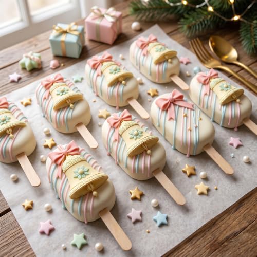 Christmas Bell Silicone Mold 3D Bowknot Bell Fondant Molds - color: Style U