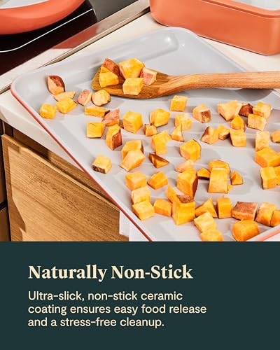 Caraway Non-Stick Ceramic Baking Sheet Duo - color: Black, size: Baking Sheet Duo