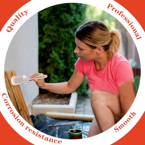 Wesquer Chalk Paint Brushes for Furniture, Wax Brush Milk Paint & Crafts - color: Grey Paint Brush
