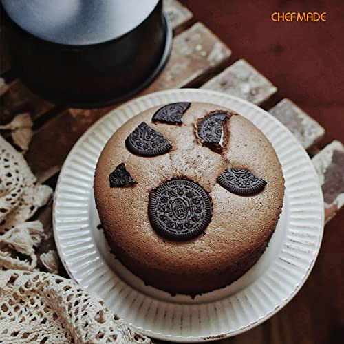 CHEFMADE Round Cake Pan, Nonstick 6-Inch with Removable Loose Bottom Chiffon Bakeware - size: 6 Inch Round 2 Parts