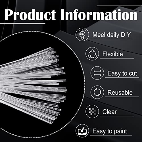 Zopeal 200 Pcs Acrylic Lollipop Stick Cake Pop Rod, 10 x 0.12 Inches, Clear - size: 10 x 0.12 Inches