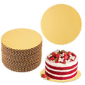 55 Pack 10 Inch Gold Cake Boards, Rounds Cake Cardboard - size: 55 Pack 10 Inch Gold Rounds