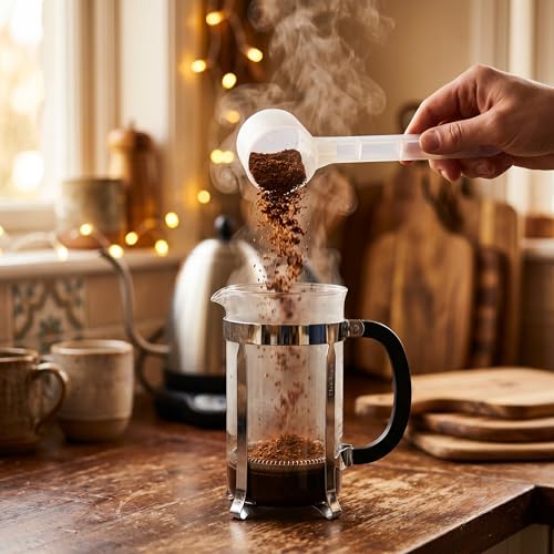 Adjustable Measuring Scoop and Coffee Spoon with Bag Clip
