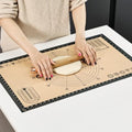 Cook's Aid Silicone Pastry Mat Extra Large with Measurements 26''x16'' for Reusable,Non-slip Silicone Baking Mat, Counter, Dough Rolling, Oven Liner,Fondant/Pie Crust,Dark Gray - color: Dark Gray