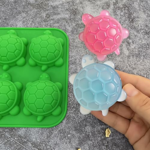 Silicone Turtle Molds for Candy Making, Chocolate Sheet Ice Cube Tray