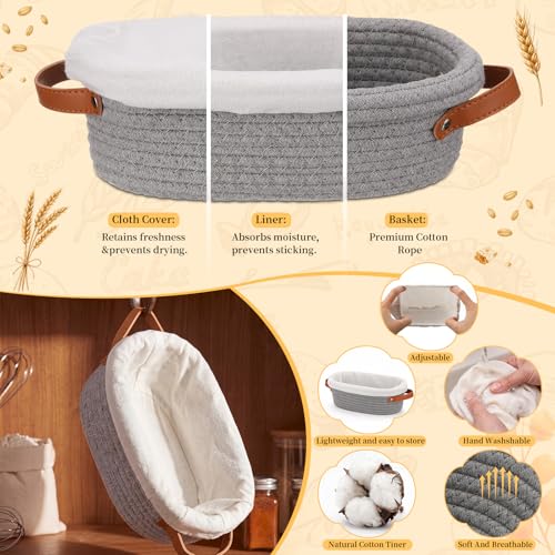 Cotton Rope Banneton Bread Proofing Basket Sourdough Basket Set